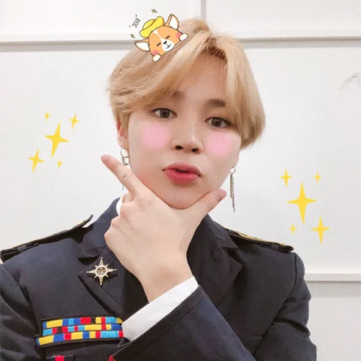 Sticker from the "JIMIN BTS" sticker pack