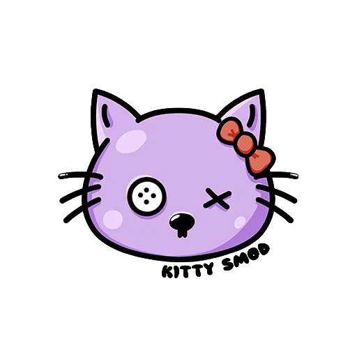 Sticker from the "Kitty SMOD" sticker pack