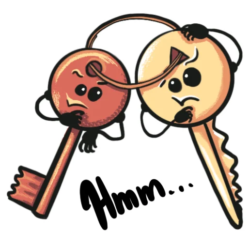 Sticker from the "Key guys" sticker pack