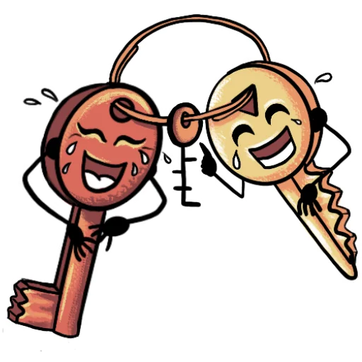 Sticker from the "Key guys" sticker pack