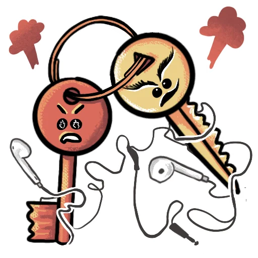 Sticker from the "Key guys" sticker pack