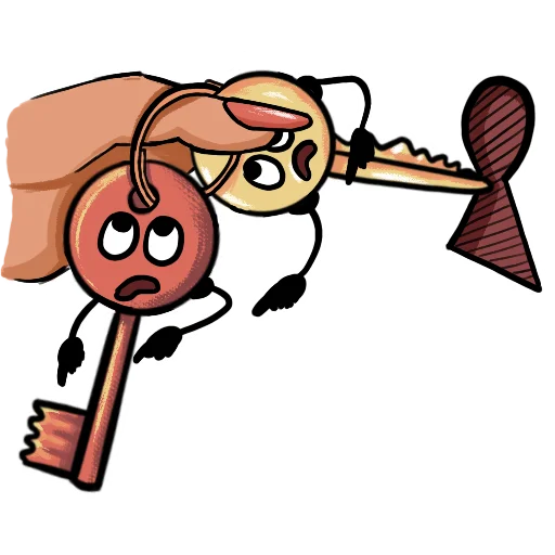 Sticker from the "Key guys" sticker pack