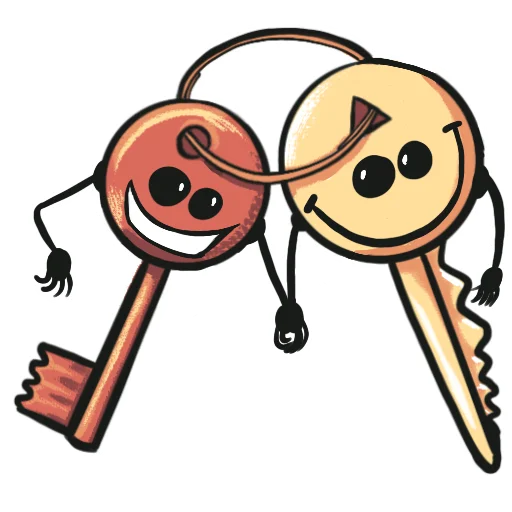 Sticker from the "Key guys" sticker pack