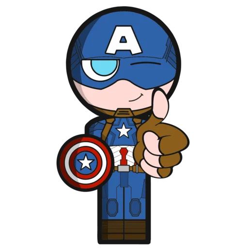 Sticker from the "CAPITAN AMERICA" sticker pack