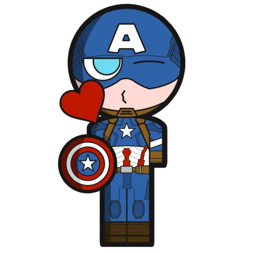 Sticker from the "CAPITAN AMERICA" sticker pack