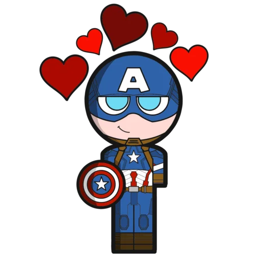 Sticker from the "CAPITAN AMERICA" sticker pack