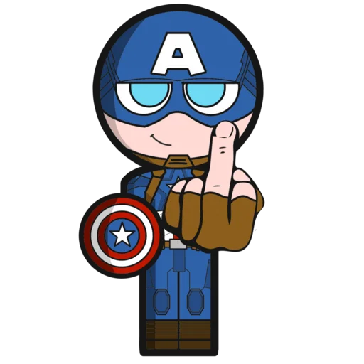 Sticker from the "CAPITAN AMERICA" sticker pack