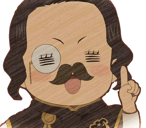 Sticker from the "Black Clover" sticker pack