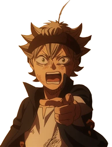 Sticker from the "Black Clover" sticker pack