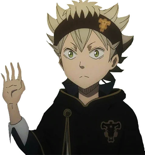 Sticker from the "Black Clover" sticker pack