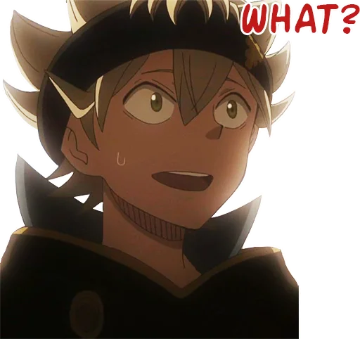 Sticker from the "Black Clover" sticker pack