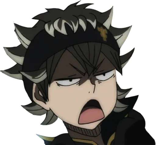 Sticker from the "Black Clover" sticker pack