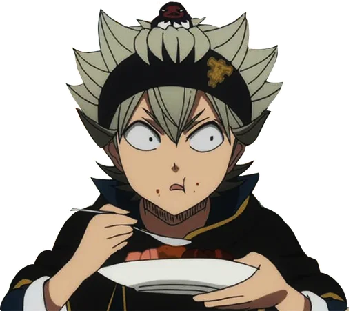 Sticker from the "Black Clover" sticker pack