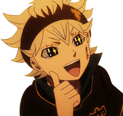 Sticker from the "Black Clover" sticker pack