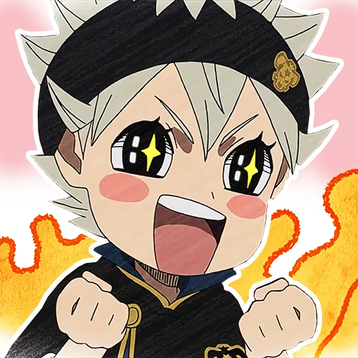 Sticker from the "Black Clover" sticker pack