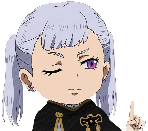 Sticker from the "Black Clover" sticker pack