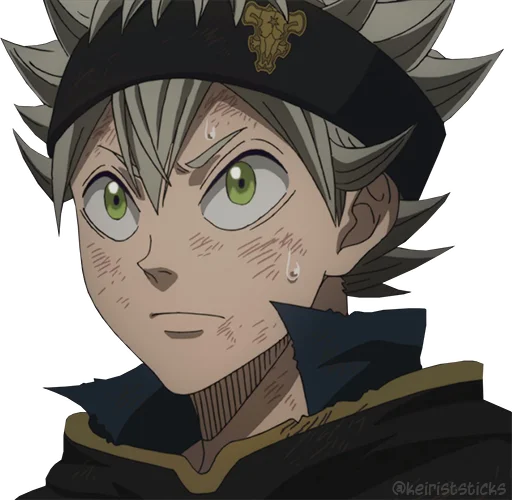 Sticker from the "Black Clover" sticker pack