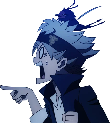 Sticker from the "Black Clover" sticker pack