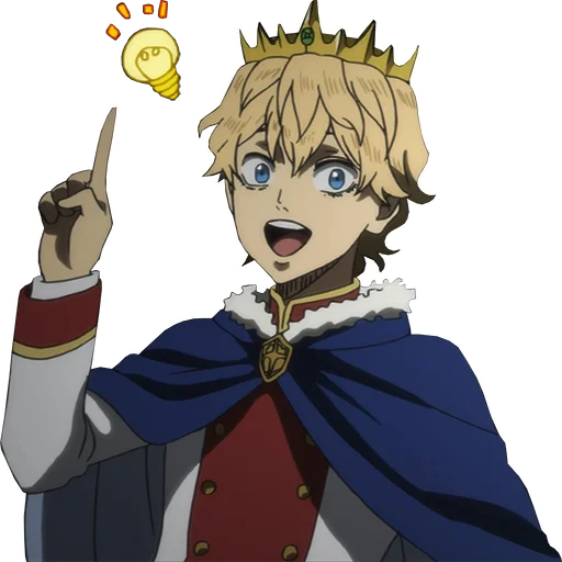 Sticker from the "Black Clover" sticker pack