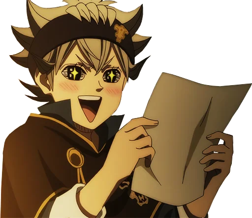 Sticker from the "Black Clover" sticker pack