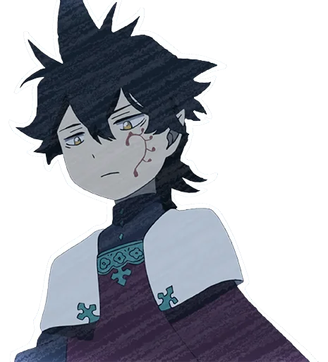 Sticker from the "Black Clover" sticker pack