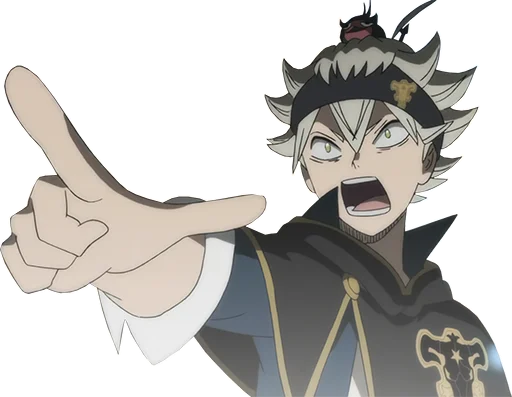 Sticker from the "Black Clover" sticker pack