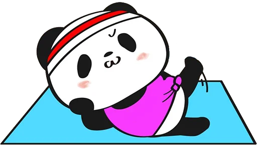 Sticker from the "Little panda" sticker pack