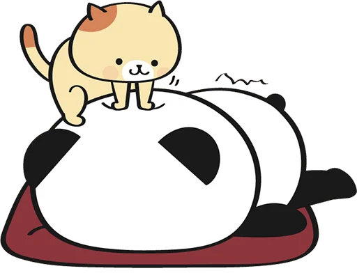 Sticker from the "Little panda" sticker pack