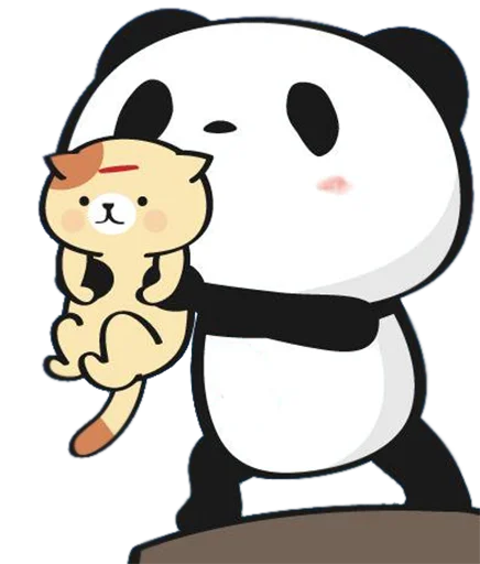 Sticker from the "Little panda" sticker pack