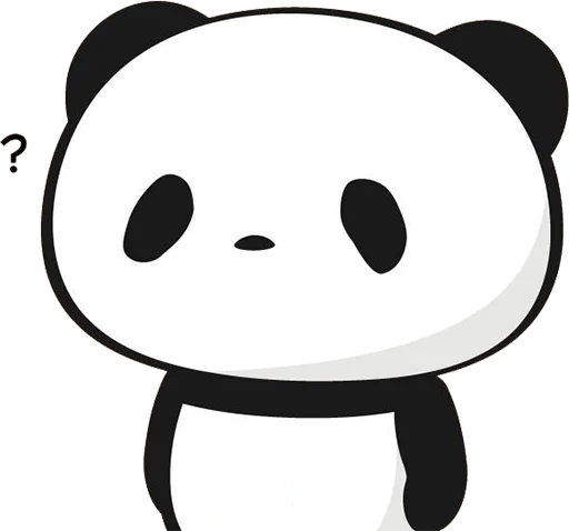 Sticker from the "Little panda" sticker pack