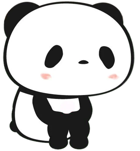 Sticker from the "Little panda" sticker pack