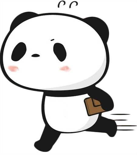 Sticker from the "Little panda" sticker pack