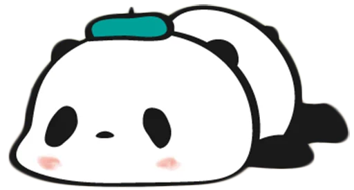 Sticker from the "Little panda" sticker pack