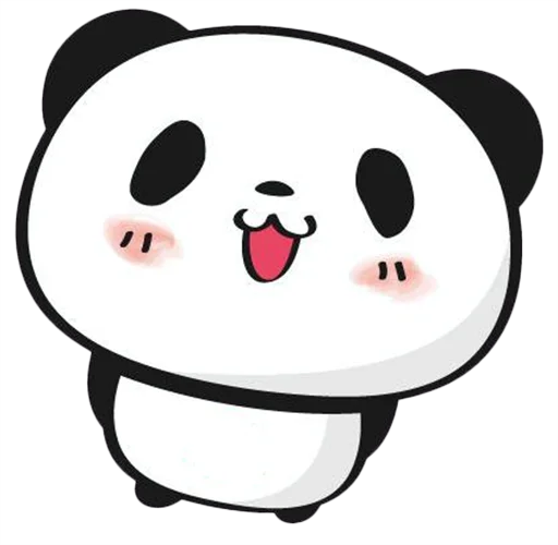 Sticker from the "Little panda" sticker pack