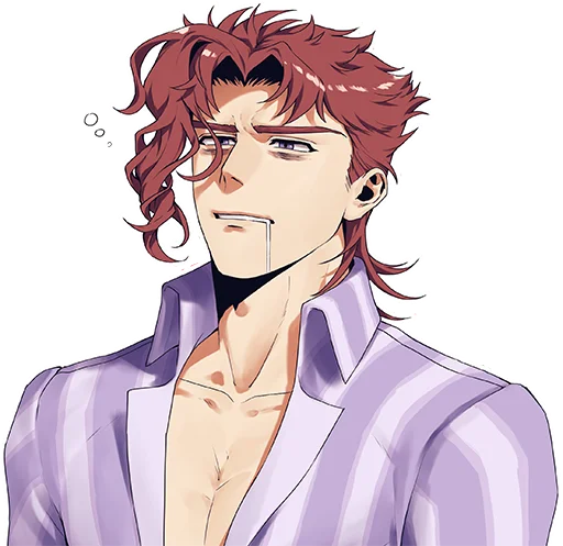 Sticker from the "Noriaki Kakyouin (JJBA)" sticker pack