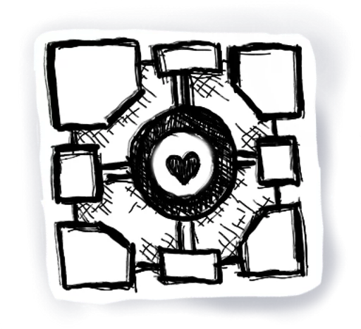 Sticker from the "Glados" sticker pack