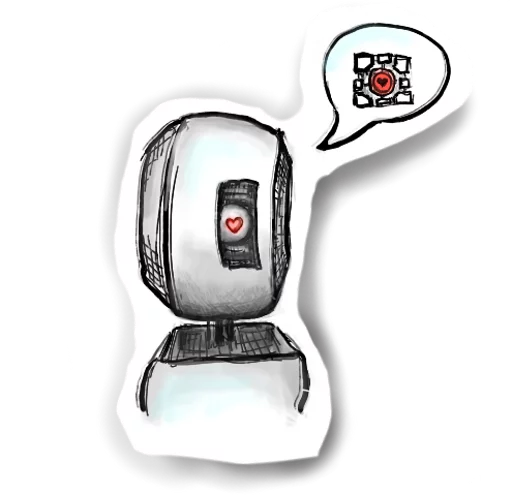 Sticker from the "Glados" sticker pack