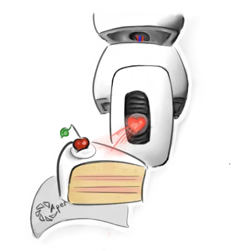 Sticker from the "Glados" sticker pack