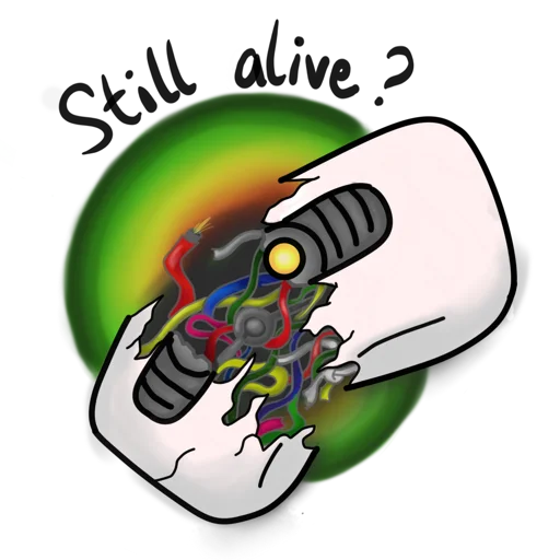 Sticker from the "Glados" sticker pack