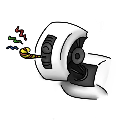 Sticker from the "Glados" sticker pack