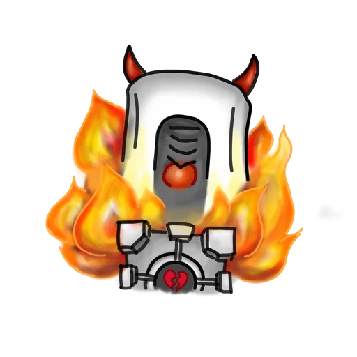 Sticker from the "Glados" sticker pack