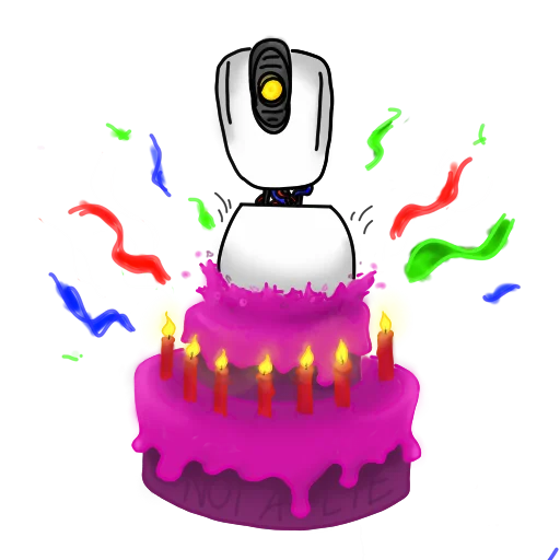 Sticker from the "Glados" sticker pack