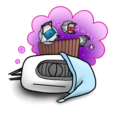 Sticker from the "Glados" sticker pack