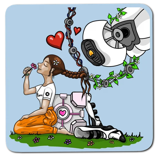 Sticker from the "Glados" sticker pack