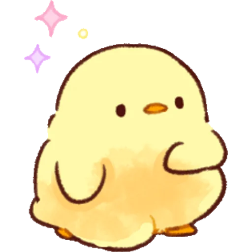 Sticker from the "Soft and Cute Chicks Love" sticker pack