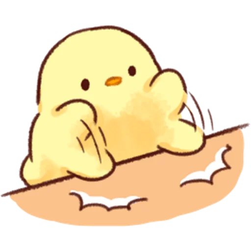 Sticker Soft and Cute Chicks Love