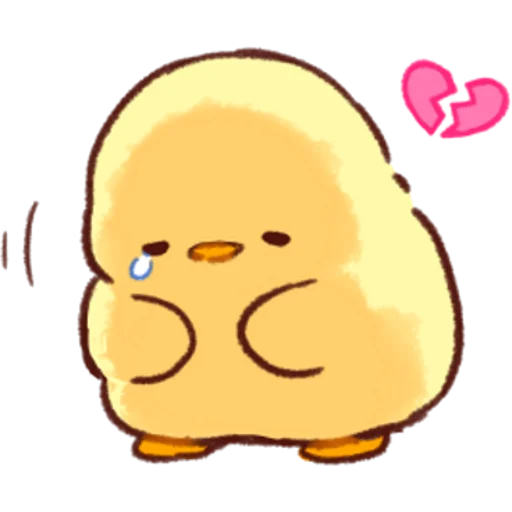 Sticker from the "Soft and Cute Chicks Love" sticker pack