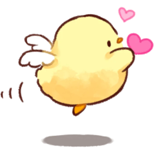 Sticker from the "Soft and Cute Chicks Love" sticker pack