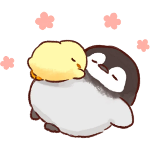 Sticker from the "Soft and Cute Chicks Love" sticker pack