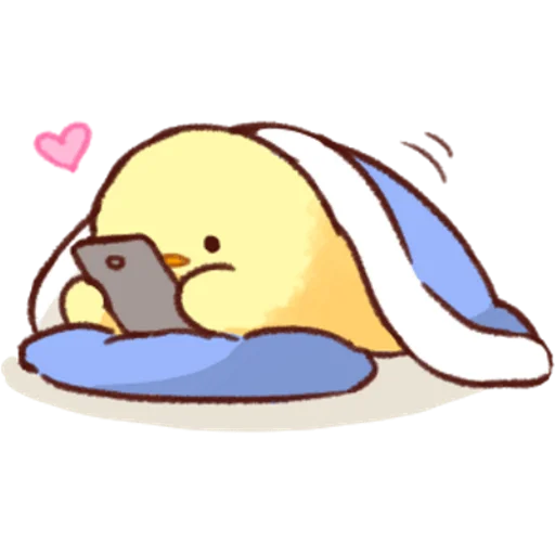 Sticker from the "Soft and Cute Chicks Love" sticker pack